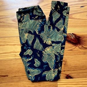 LulaRoe OS leggings, Excellent used condition